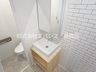 【独立洗面台】 | クレセントパーク末広 | 独立洗面台、朝の身支度には欠かせません