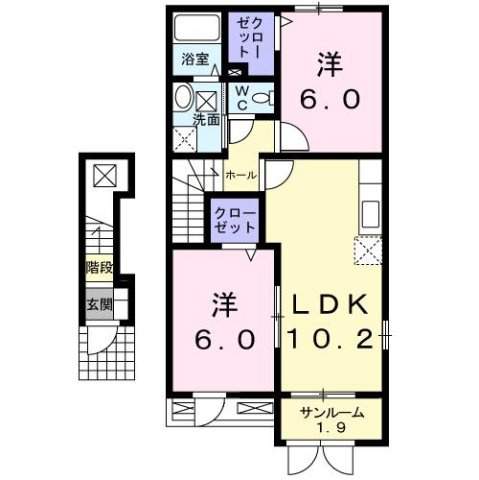 フラン・メゾン彩の間取り