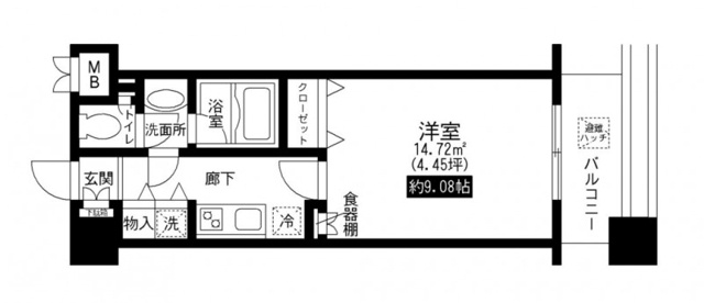 新品家具付きマンション池之端43(KaGood東京)の間取り|※間取りと異なる場合は現状を優先します。