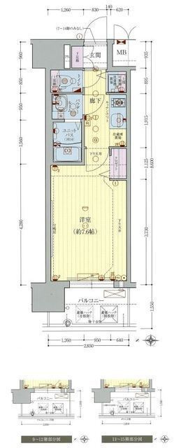 プレサンス松屋町駅前デュオの間取り