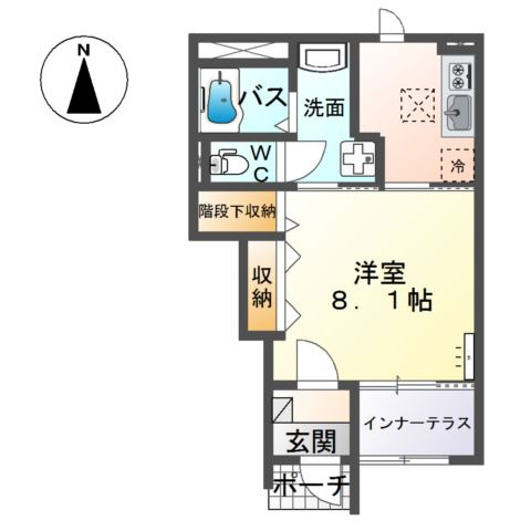仮）高崎市下小鳥町新築アパートの間取り