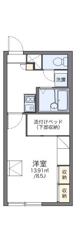 レオパレス美園フェニックスの間取り