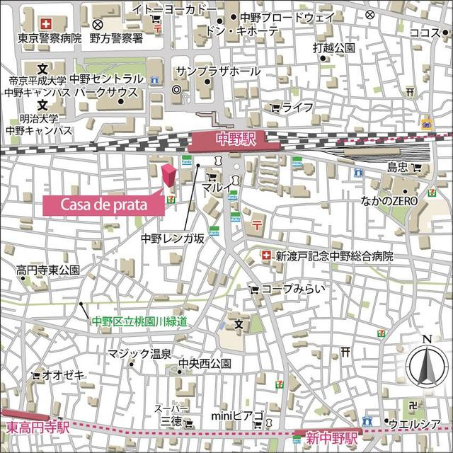 Ｃａｓａ　ｄｅ　ｐｒａｔａの地図