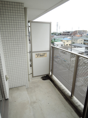 南向きのバルコニー