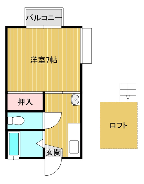 ツインズ白石川棚八番館の間取り