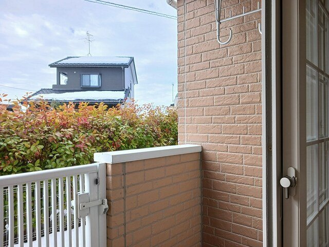 コンフォートみやび台Ⅱのバルコニー|お洗濯にも便利なバルコニー付き