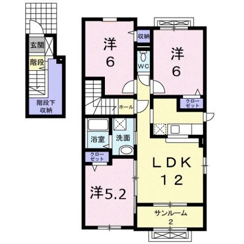 リブレ常盤台Ａの間取り