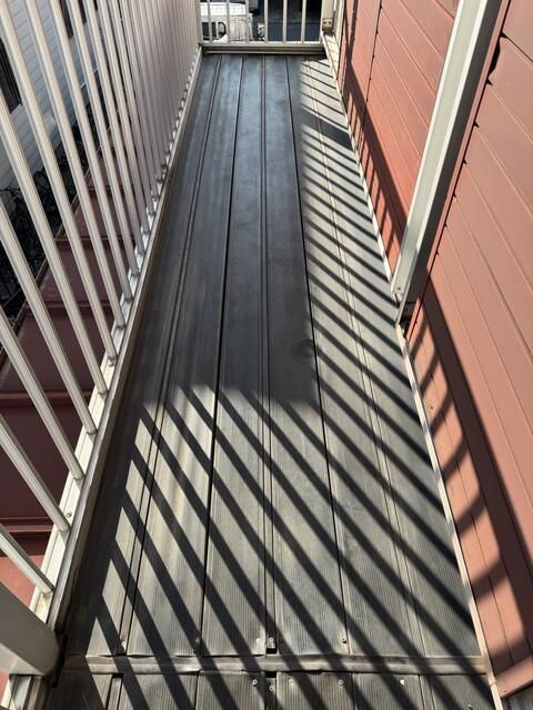 大岩貸家のバルコニー