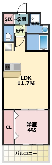 ミラージュパレス本町Departの間取り