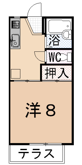 プチフラットの間取り