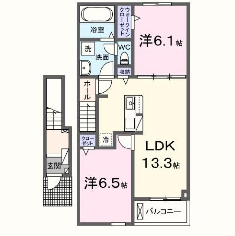 レジデンス　ハイブリッジ　Ⅱの間取り