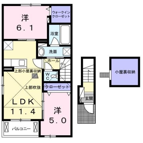 パークハイツⅡの間取り