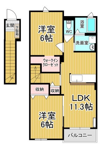 【間取り】 | レジェンド・ヒルＨ | ファミリーさん向けのお部屋です♪