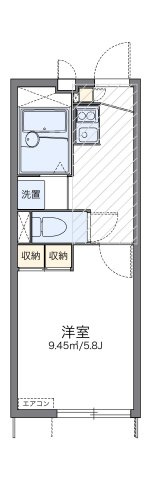 レオパレス諏訪　ｙａｎａｇｉの間取り