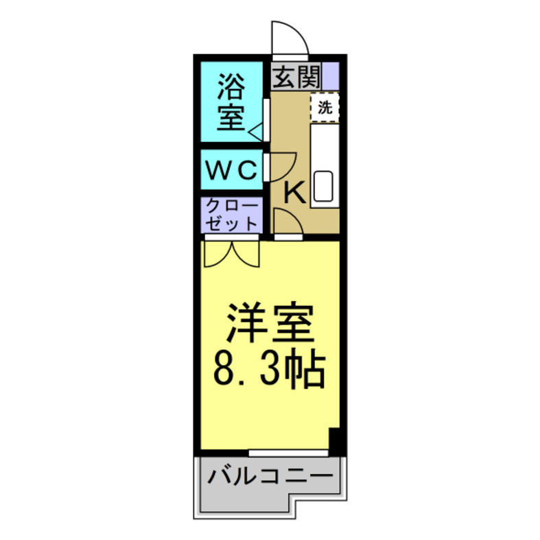 クマノハイツの間取り