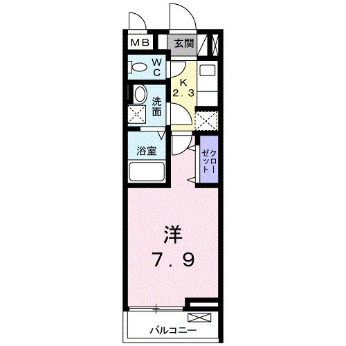 サンシャイン　東所沢の間取り