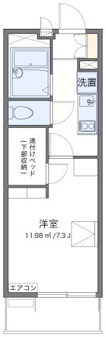 レオパレストレの間取り|代表的な間取のため実際の間取とは異なる場合があります