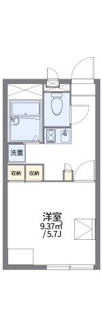 レオパレスシャルマン北越谷Ⅵの間取り