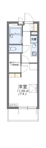 レオパレス中島町の間取り