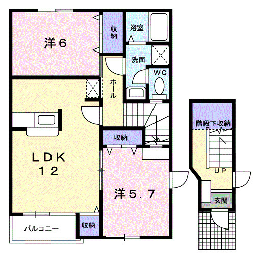 オベルジーヌの間取り