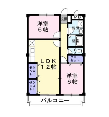 リブグリーン津久野の間取り