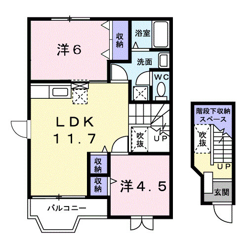 ペリプエストⅠ番館の間取り