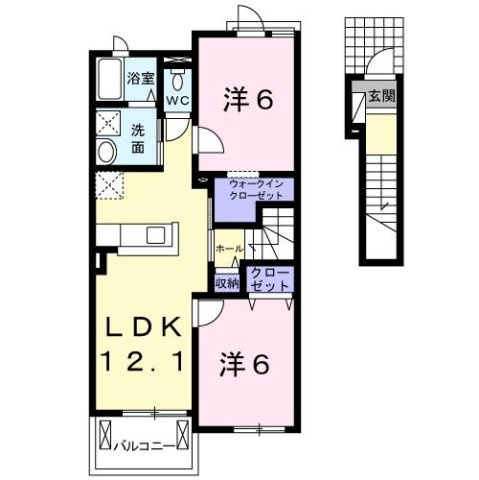 メゾンフラワーの間取り