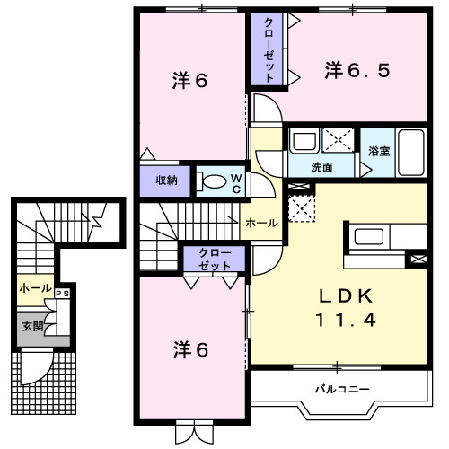サクシードの間取り
