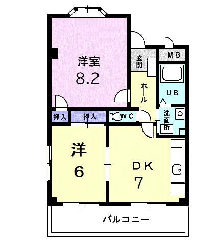 パークウエストⅡの間取り