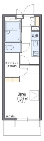 レオパレスラビホワ２３の間取り