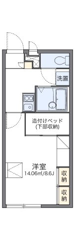 レオパレスパルｍｉｍｉの間取り