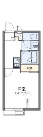 レオパレスメゾンエスエスの間取り