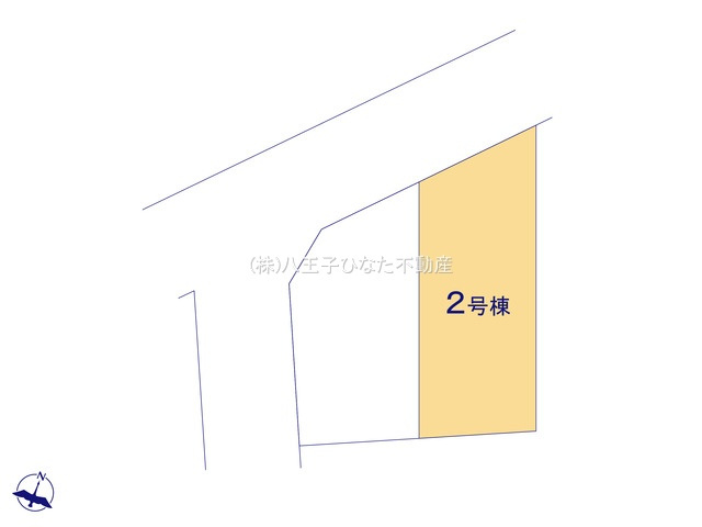『八王子市新築戸建て』八王子市西寺方町400-47【仲介手数料無料】 ２期の区画図|～仲介手数料無料☆八王子ひなた不動産～八王子市西寺方町　新築戸建て