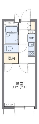 レオパレスブルーシャインの間取り|代表的な間取のため実際の間取とは異なる場合があります