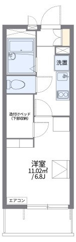レオパレスＨＩＲＯＭＥＮの間取り