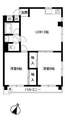 【間取り】 | 深大寺グリーンハイツ