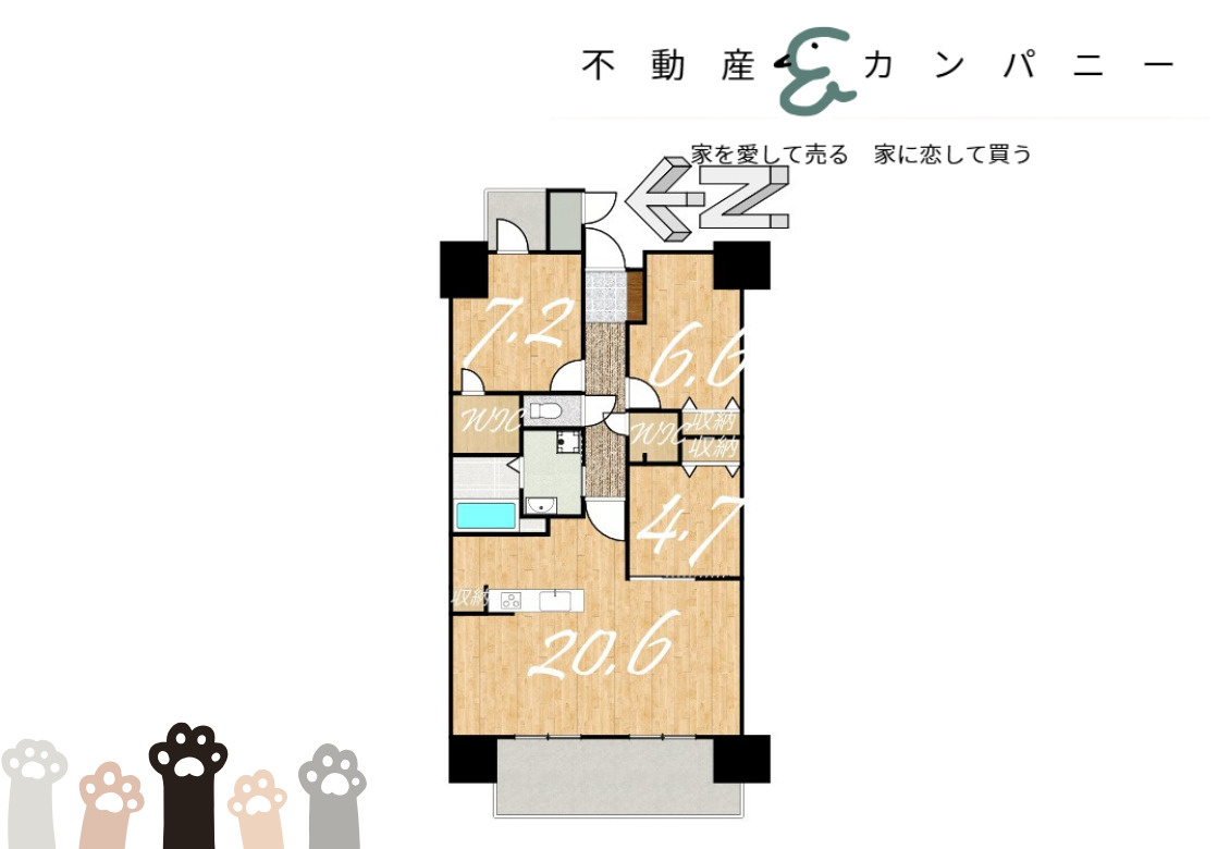 ポレスター松山フォレストシティの間取り