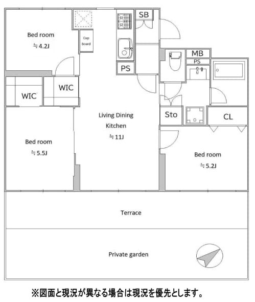 調布市調布ケ丘２丁目の中古マンションの間取り