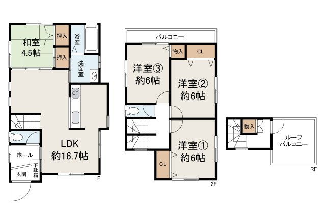 和泉市唐国町3丁目の間取り|現状でのお引渡し。定額リフォームパック（オプション）利用可。詳細はお問合せください。