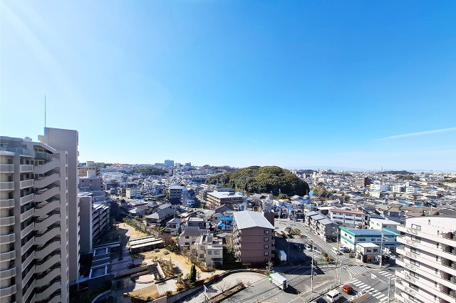 グランドパレス古市の展望|眺望：14階建ての13階部分で眺望良好です。