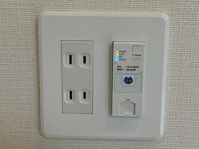 仮）江南市五明町青木　新築アパートの設備|コンセントWi-Fi（イメージ）