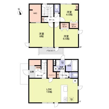 【間取り】 | （仮称）調布市布田6丁目戸建A棟