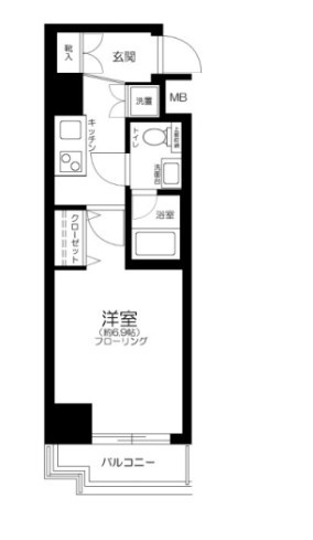 プレール・ドゥーク北新宿の間取り|間取りです。