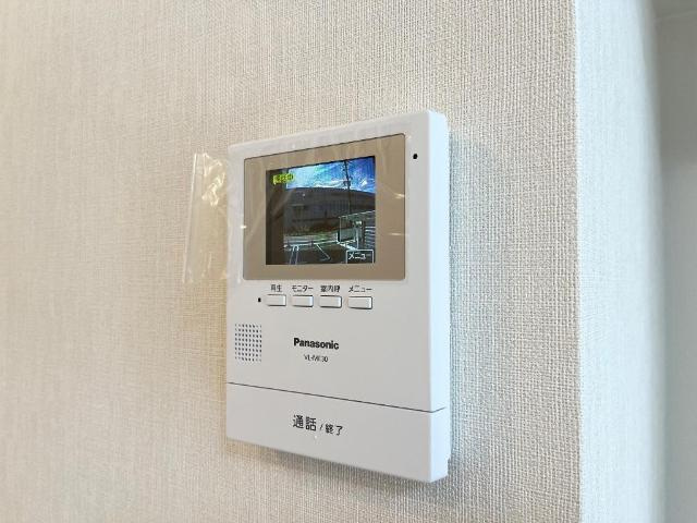 仮）江南市五明町青木　新築アパートのセキュリティ|カメラ付インターホン（イメージ）