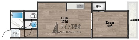 フリーディオ今里の間取り