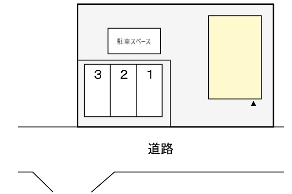 カーサ　勝の駐車場