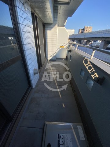 富士プラザⅡ中央　波除小学校のバルコニー|富士プラザII中央　バルコニ