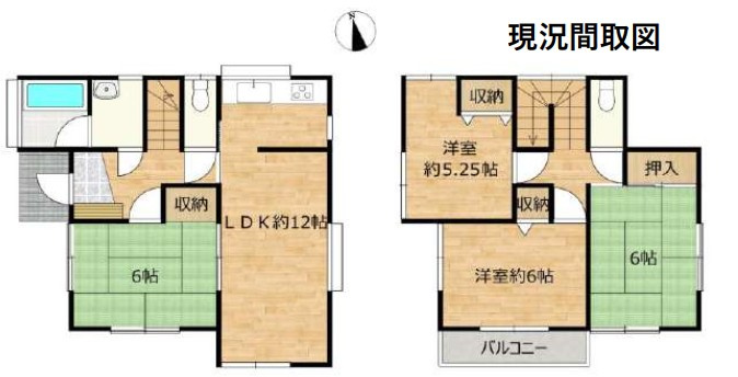 所沢市山口　中古戸建の間取り