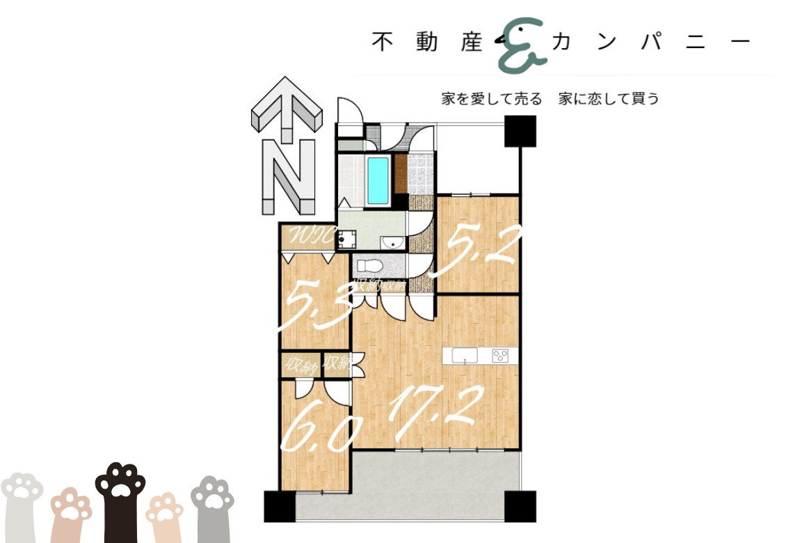 エイルマンション岩崎プレジデンスの間取り