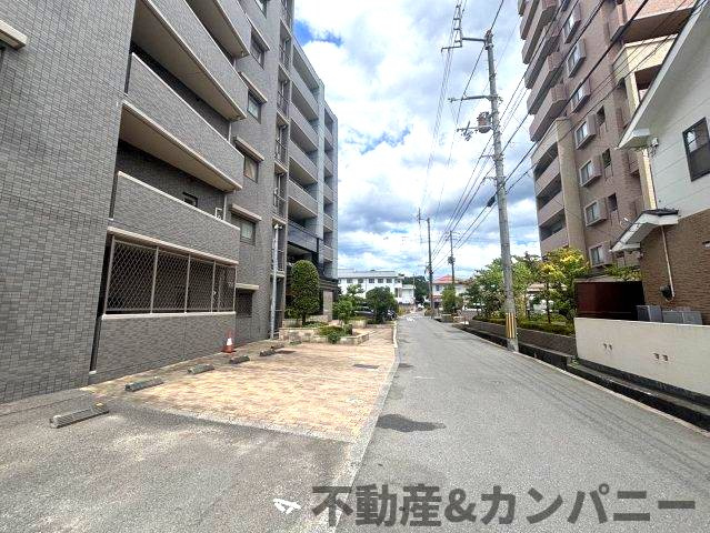 エイルマンション岩崎プレジデンスの周辺|前面を含む道路です